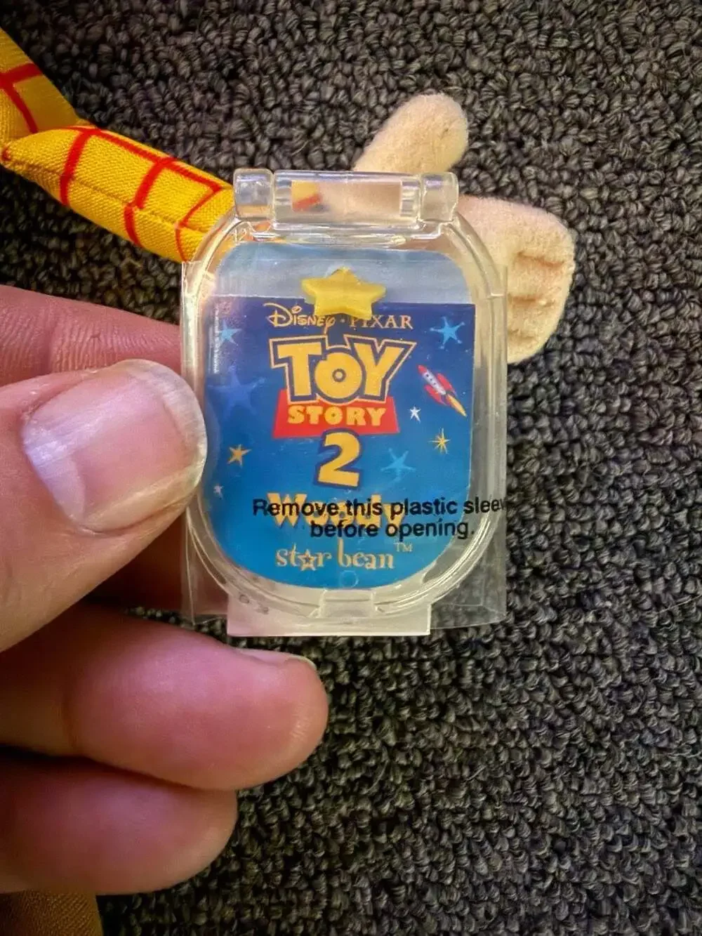 Disney Pixar Toy Story 2 Woody Star Bean Plush Doll
